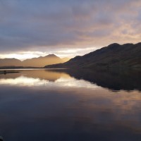 Connemara lake and mountains